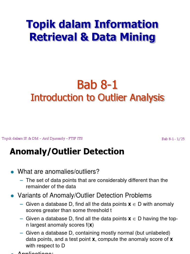 Outlier Analysis in Data Mining | PDF | Outlier | Data Analysis