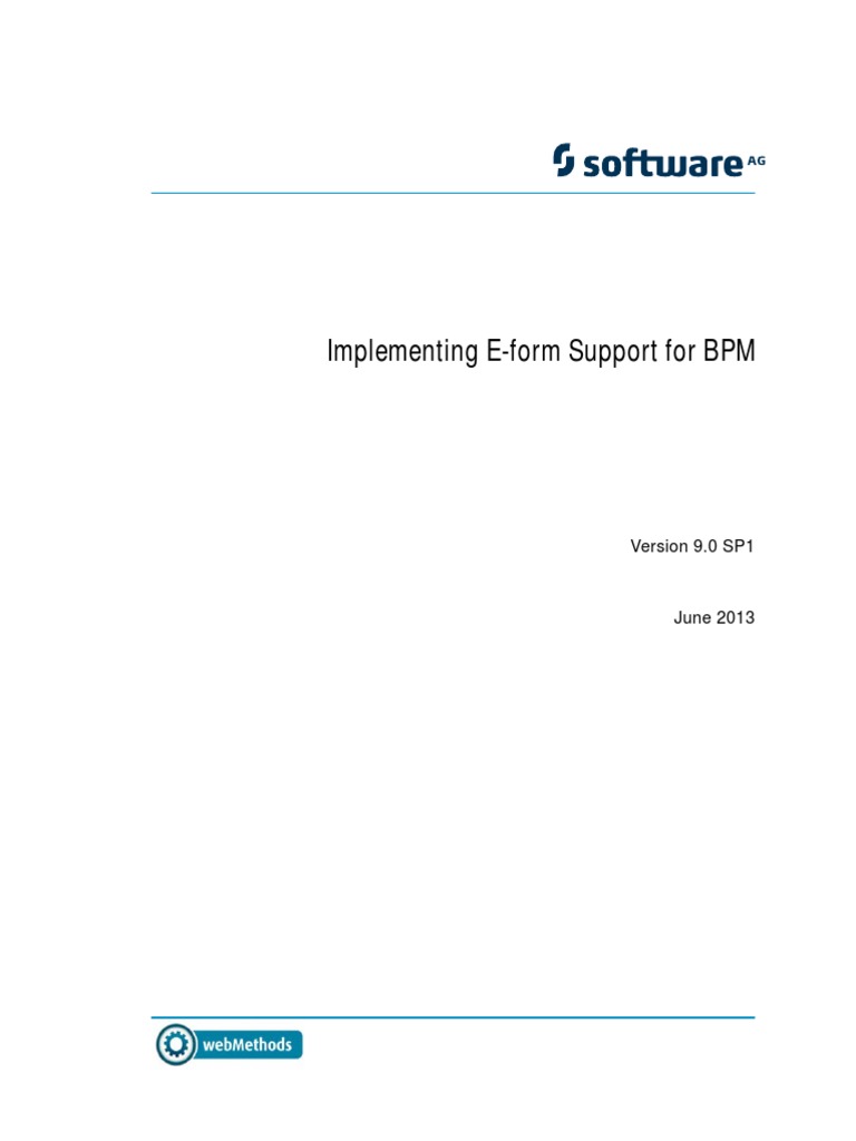 9-0-SP1 Implementing E-Form Support For BPM | PDF | Business Process ...