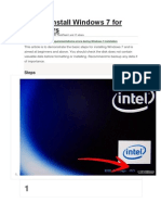 How To Install Windows 7 For Beginners
