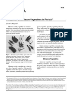 Production of Miniature Vegetables in Florida: Donald N. Maynard