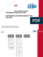 4-Hidroelectric Power Plants - Automation Using Iec 61850 - Experiences and Improvements For The User
