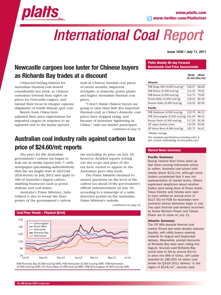 International Coal Report 2011 | PDF | Coal | Greenhouse Gas