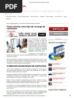 Como Montar Uma Loja de Recarga de Cartuchos