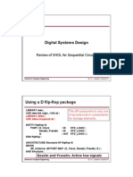 Review of VHDL for Sequential Circuits