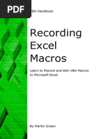 Recording Excel Macros - 121213