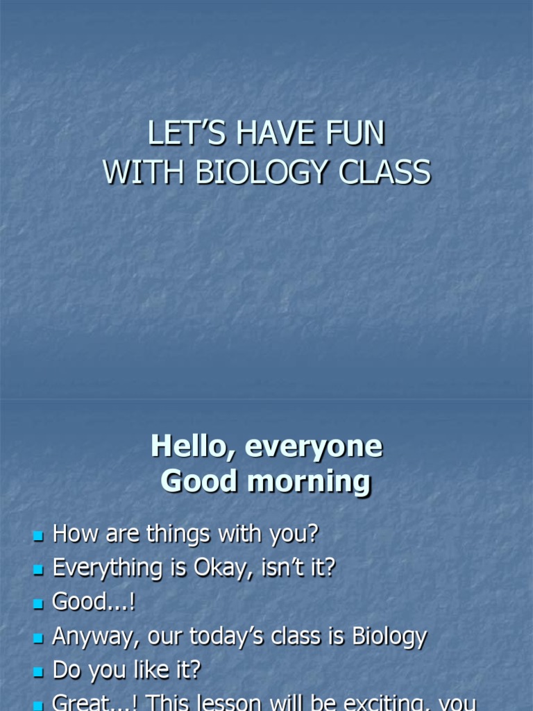 Let'S Have Fun With Biology Class | PDF | Circulatory System ...