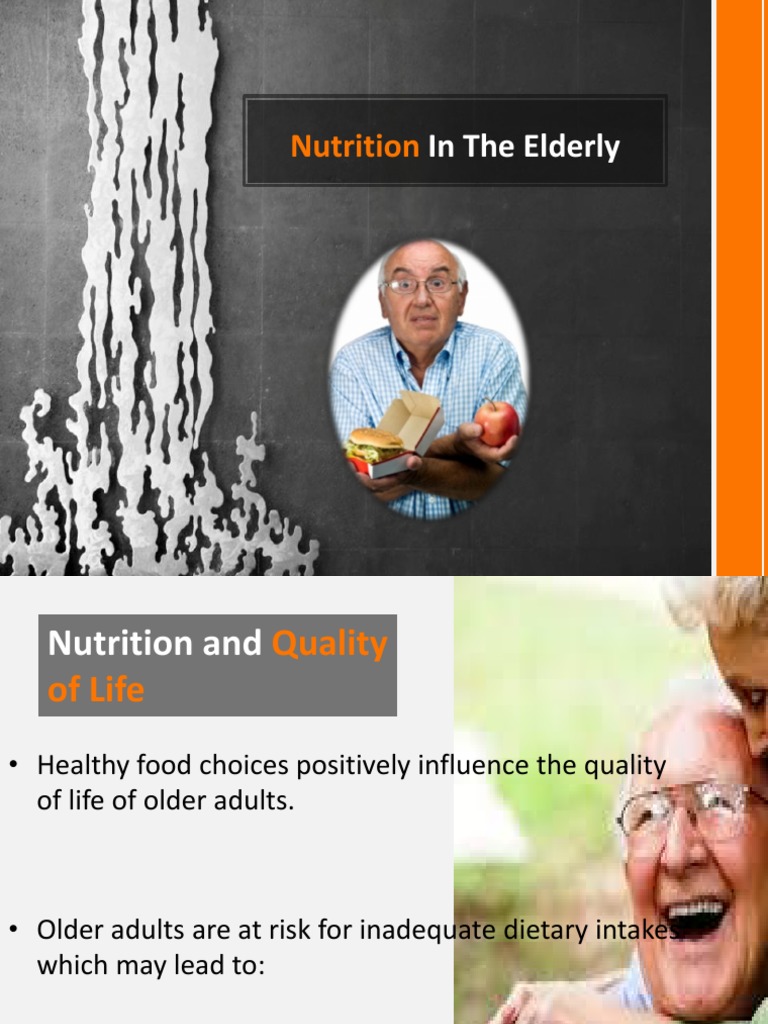 Nutrition in The Elderly1 | PDF | Malnutrition | Nutrition