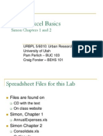 Lab 1: Excel Basics: Simon Chapters 1 and 2