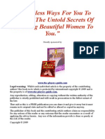 9 Priceless Ways For You To Discover The Untold Secrets of Attracting Beautiful Women