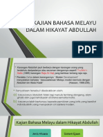 Kajian Bahasa Melayu Dalam Hikayat Abdullah - Tajuk 3