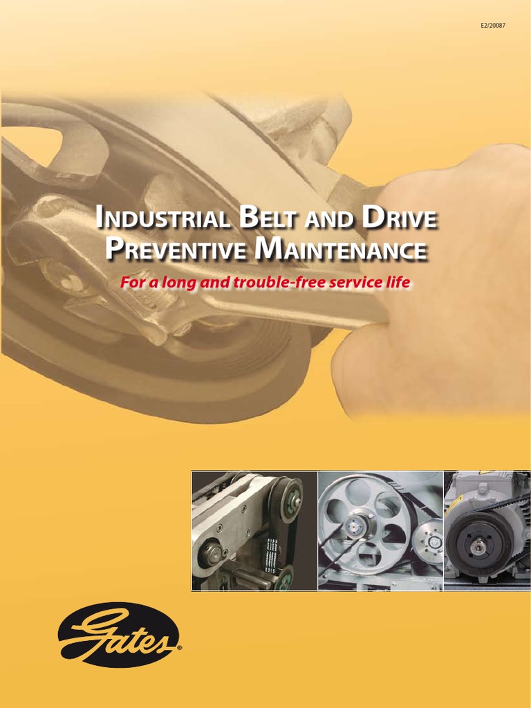 Industrial Belt And Drive Preventive Maintenance Pdf Belt