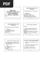 Implementation of Fuzzy Inference: Fuzzy Systems Toolbox, M. Beale and H Demuth