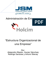 Estructura Organizacional - Holcim Ecuador