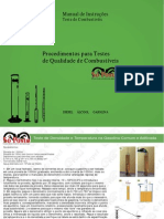 Procedimentos para testes de qualidade de combustíveis