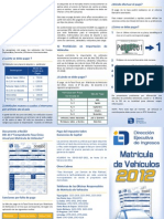 Pago de Matricula de Vehiculo