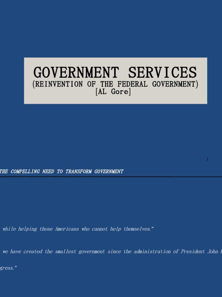 Transforming Federal Government Services | PDF | U.S. Securities And ...