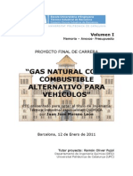 "Gas Natural Como Combustible Alternativo para Vehículos": Proyecto Final de Carrera