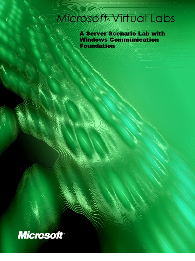 Microsoft Virtual Labs A Server Scenario Lab With Windows