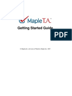 Maple 12 - GettingStartedGuide