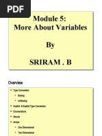 Module 5 - More About Variables