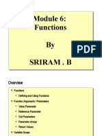 Module 6 - Functions