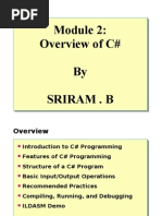 Module 2 - Overview of C#