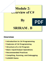 Module 2 - Overview of C#