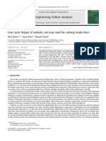 Low Cycle Fatigue of Nodular Cast Iron Used for Railway Brake Discs