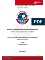 Gestión de residuos sólidos municipales en el Perú