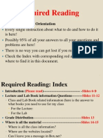 Required Reading Index Online & on-campus New -- Summer 2014