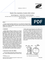Study of The Simulation of Piston Skirt Contact