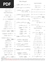 Single Page Integral Table