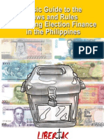 Basic Guide To The Laws and Rules Governing Election Finance in The Philppines