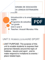 Programa de Educación Básica Lengua Extranjera English