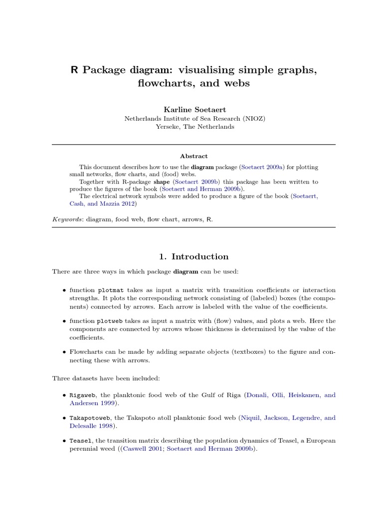 Visualizing Graphs with R Diagram Package | PDF | Graph Theory ...