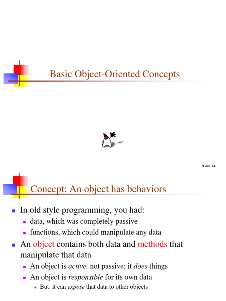Basic Object-Oriented Concepts | PDF | Class (Computer Programming ...