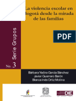 La Violencia Escolar en Bogota Desde La Mirada de Las Familias