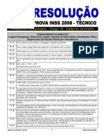 Resolucao Tecnico INSS 2008