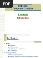 Lecture1 Introduction To Computer Graphics