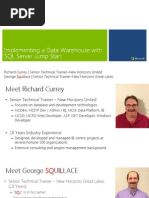 MVA Implementing a Data Warehouse With SQL Jump Start Mod 1 Final