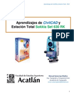 Aprendizajes de Civilcad y Estacion Total