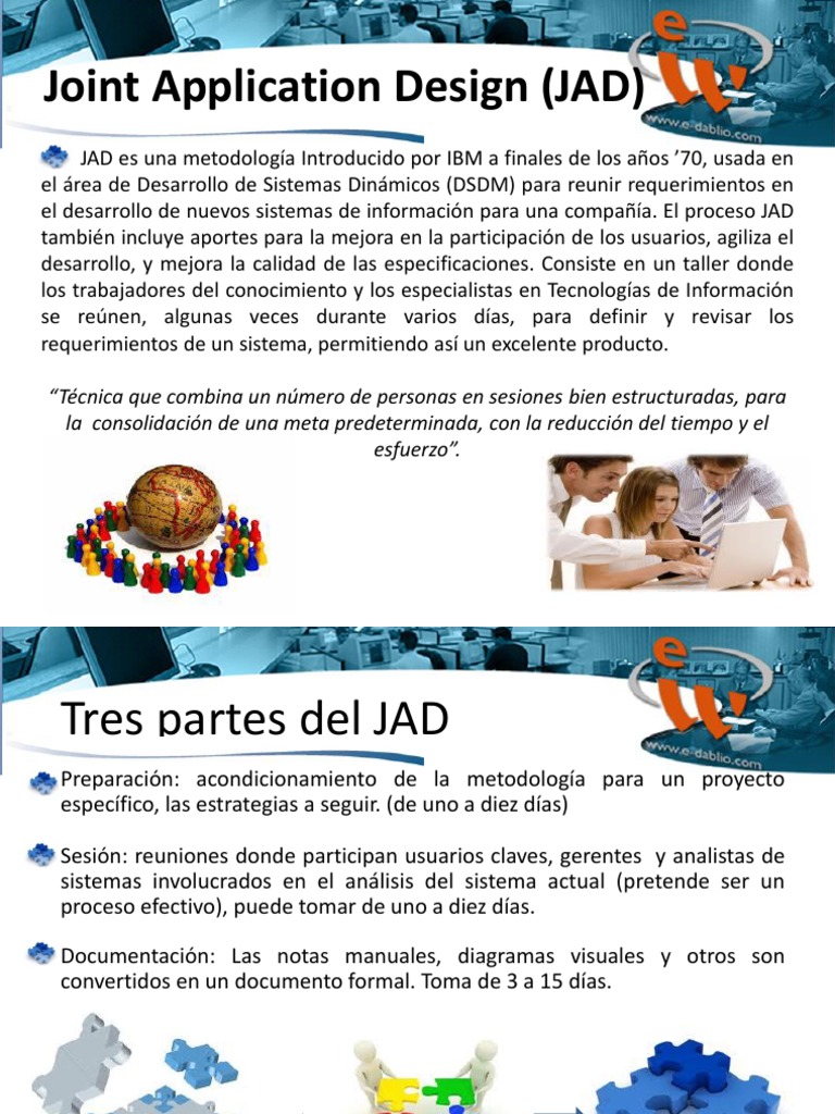 Metodología JAD: Diseño Colaborativo | PDF | Planificación | Procesos ...