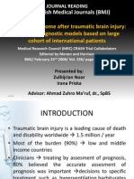 Predicting Outcome After Traumatic Brain Injury