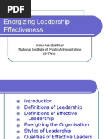 Energizing Leadership Effectiveness DSP