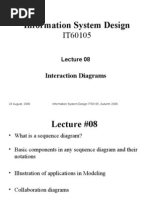 Information System Design: Interaction Diagrams