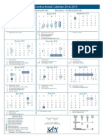 Instructional Calendar 2014-2015