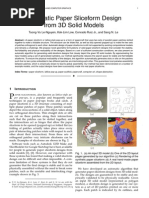 Automatic Paper Sliceform Design For 3D Models