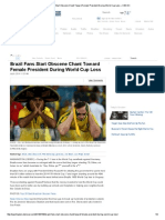 Brazil Fans Start Obscene Chant Toward Female President During World Cup Loss « CBS DC