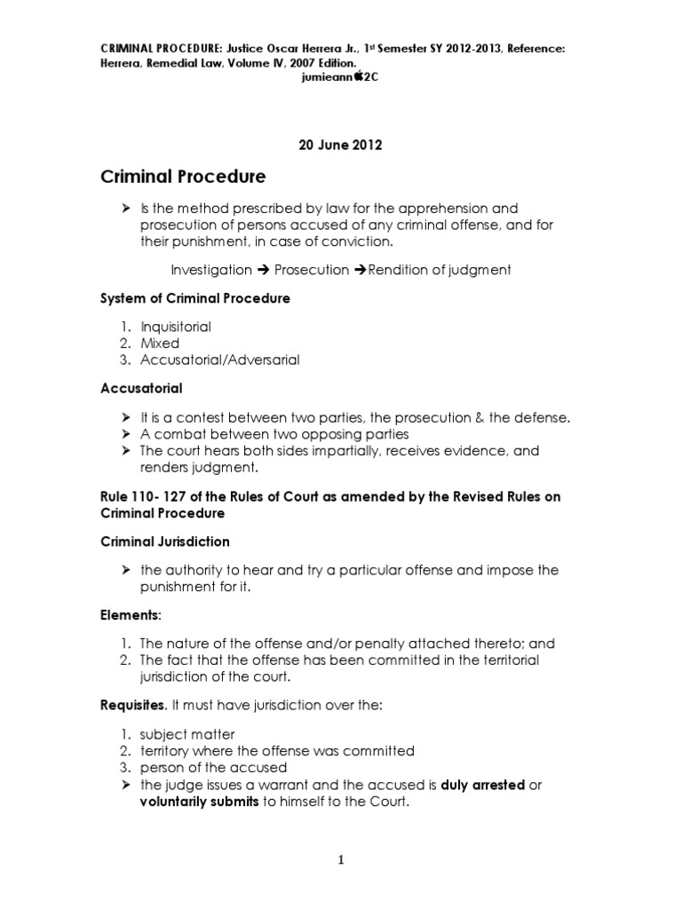 Criminal Procedure Notes | PDF | Bail | Criminal Procedure In South Africa