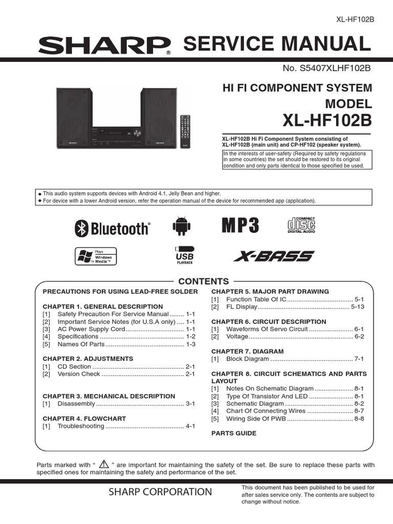 Sharp XL Hf102b PDF Soldering Solder